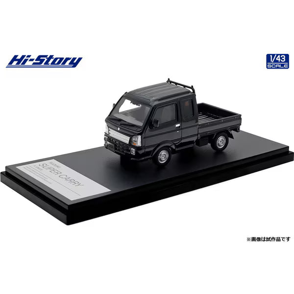 [ Back-order ] Hi-Story HS482BK 1:43 SUZUKI SUPER CARRY X 2023 Bluish Black Pearl 3 resin model car