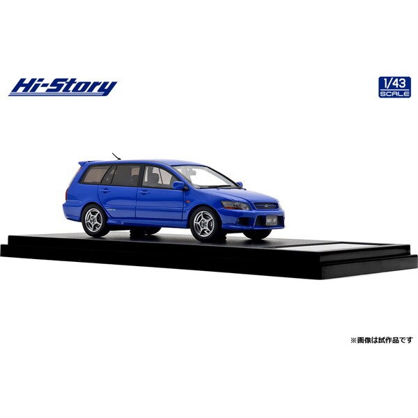 [ Back-order ] Hi-Story HS505BL 1:43 MITSUBISHI LANCER CEDIA WAGON Ralliart Edition 2001 French Blue resin model car