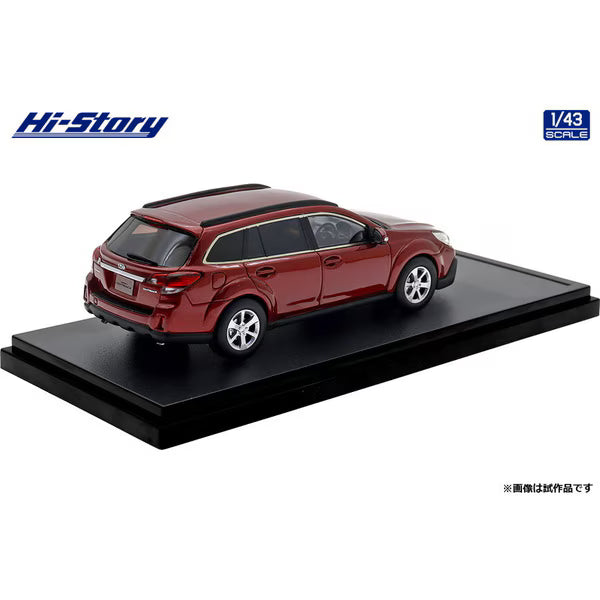 [ Back-order ] Hi-Story HS512RE 1:43 SUBARU SUBARU LEGACY OUTBACK 2.5i EyeSight 2012 Venetian Red Pearl resin model car