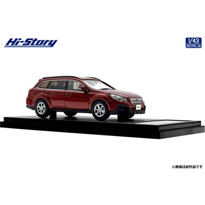 [ Back-order ] Hi-Story HS512RE 1:43 SUBARU SUBARU LEGACY OUTBACK 2.5i EyeSight 2012 Venetian Red Pearl resin model car