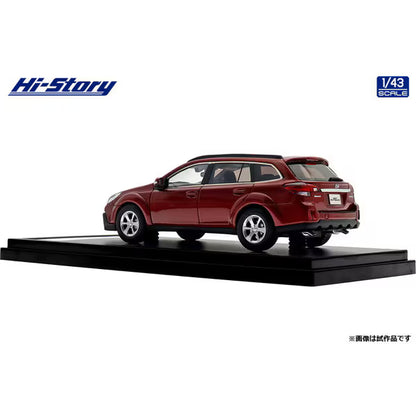[ Back-order ] Hi-Story HS512RE 1:43 SUBARU SUBARU LEGACY OUTBACK 2.5i EyeSight 2012 Venetian Red Pearl resin model car