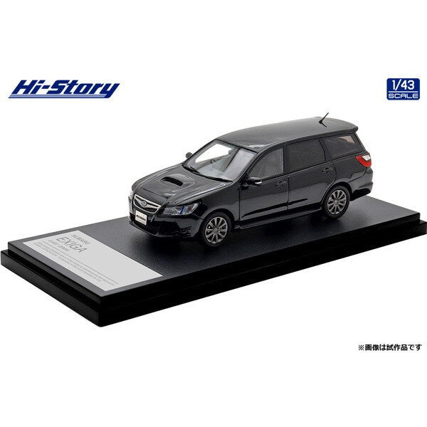[ Back-order ] Hi-Story HS518BK 1:43 SUBARU EXIGA 2.0GT 2008 Optisian Black Pearl resin model car