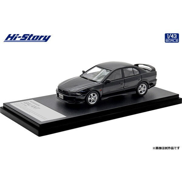 [ Back-order ] Hi-Story HS513BK 1:43 MITSUBISHI GALANT VR-4 1996 Pyrenees Black resin model car
