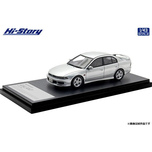[ Back-order ] Hi-Story HS513SL 1:43 MITSUBISHI GALANT VR-4 1996 Hamilton Silver resin model car