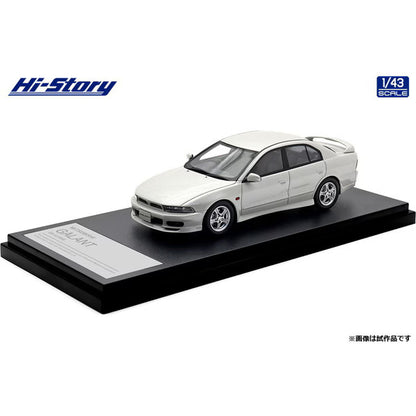 [ Back-order ] Hi-Story HS513WH 1:43 MITSUBISHI GALANT VR-4 1996 Galaxy White resin model car