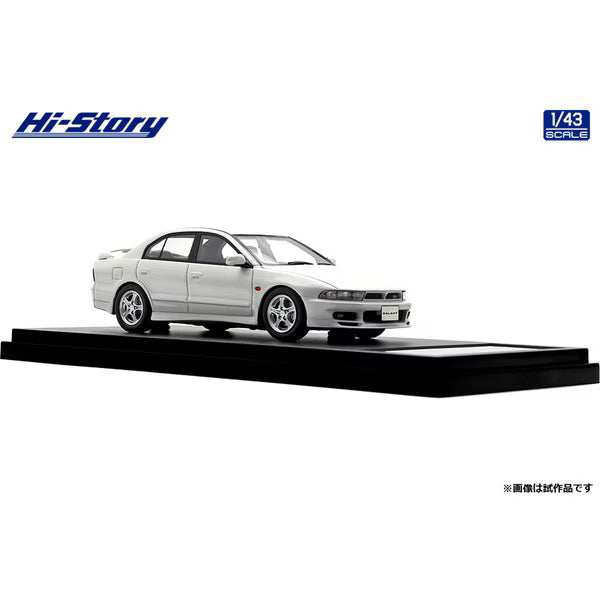[ Back-order ] Hi-Story HS513WH 1:43 MITSUBISHI GALANT VR-4 1996 Galaxy White resin model car