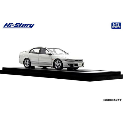 [ Back-order ] Hi-Story HS513WH 1:43 MITSUBISHI GALANT VR-4 1996 Galaxy White resin model car