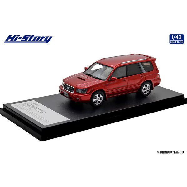 [ Back-order ] Hi-Story HS515RE 1:43 SUBARU FORESTER XT 2002 Core Red Metallic resin model car