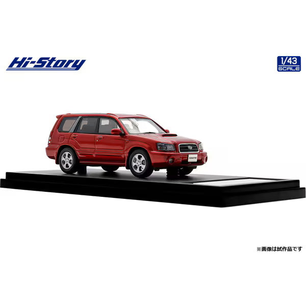 [ Back-order ] Hi-Story HS515RE 1:43 SUBARU FORESTER XT 2002 Core Red Metallic resin model car