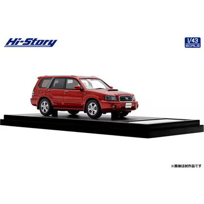 [ Back-order ] Hi-Story HS515RE 1:43 SUBARU FORESTER XT 2002 Core Red Metallic resin model car