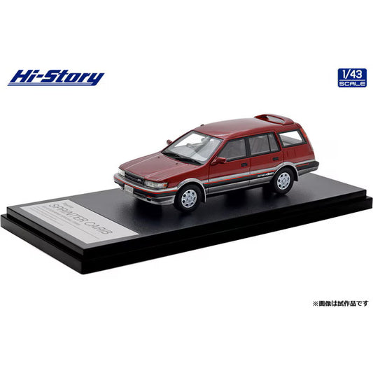[ Back-order ] Hi-Story HS520RE 1:43 Toyota SPRINTER CARIB AV-II TOURING SPECIAL 1988 Excel Red Toning resin model car