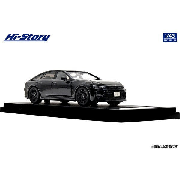 [ Back-order ] Hi-Story HS525BK 1:43 Toyota Crown Z Black Package 2024 Precious Black Pearl resin model car