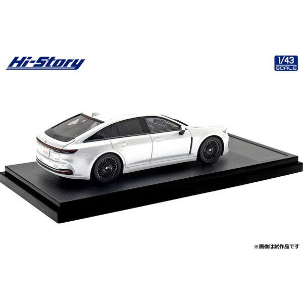 [ Back-order ] Hi-Story HS525WH 1:43 Toyota Crown Z Black Package 2024 Precious White Pearl resin model car