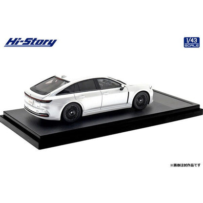 [ Back-order ] Hi-Story HS525WH 1:43 Toyota Crown Z Black Package 2024 Precious White Pearl resin model car