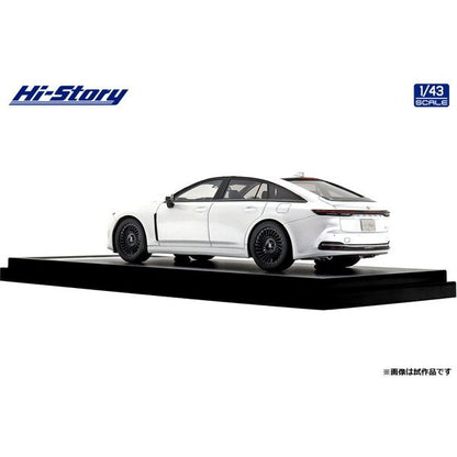 [ Back-order ] Hi-Story HS525WH 1:43 Toyota Crown Z Black Package 2024 Precious White Pearl resin model car