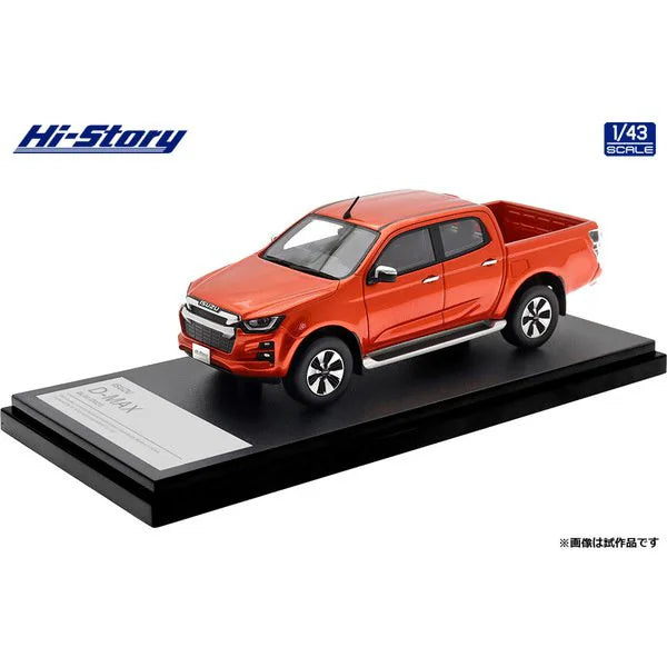 [ Back-order ] Hi-Story HS524OR 1:43 ISUZU D-MAX DL40 2021 Valencia Orange resin model car