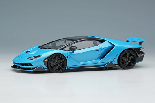 [ Back-order ] Make up EIDOLON EM780B 1:43 Lamborghini Centenario LP770-4 2016 Rear Wing up Blue Cepheus