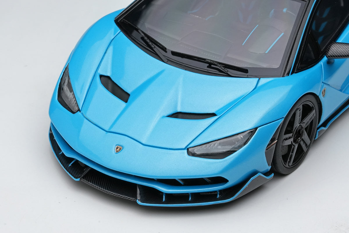 [ Back-order ] Make up EIDOLON EM780B 1:43 Lamborghini Centenario LP770-4 2016 Rear Wing up Blue Cepheus