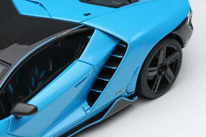 [ Back-order ] Make up EIDOLON EM780B 1:43 Lamborghini Centenario LP770-4 2016 Rear Wing up Blue Cepheus