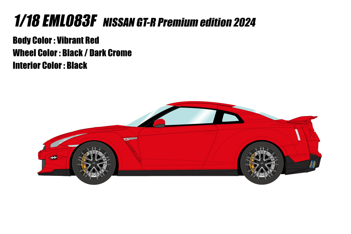 [ Back-order ] Make up EIDOLON EML083F 1/18 NISSAN GT-R Premium edition 2025 Vibrant Red