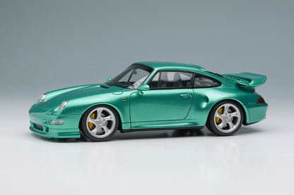 [ Back-order ] Make up VISION VM113F 1/43 Porsche 911 (993) Turbo S 1996 Ocean Jade Metallic