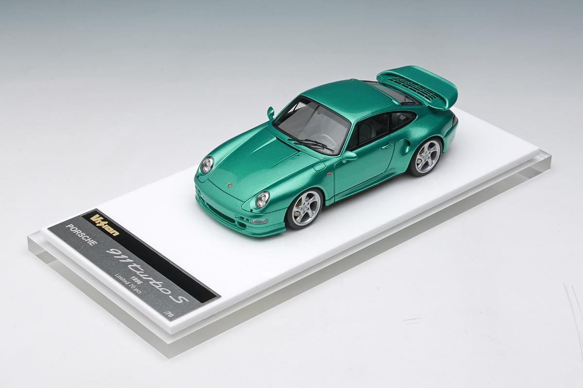 [ Back-order ] Make up VISION VM113F 1/43 Porsche 911 (993) Turbo S 1996 Ocean Jade Metallic