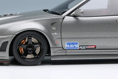 [ Back-order ] Make Up EIDOLON EM422A 1:43 NISSAN SKYLINE GT-R (NISMO BNR34 CRS Version) 2011 Gray