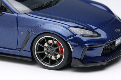 [ Back-order ] Make Up EIDOLON EM725G 1:43 TOM'S GR86 Wide Body 2022 Sapphire Blue