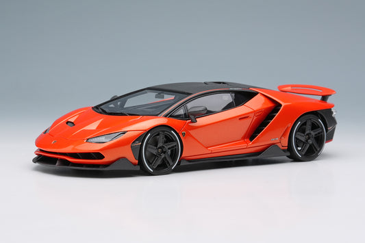 [ Back-order ] Make Up EIDOLON EM780E 1:43 Lamborghini Centenario LP770-4 2016 Rear Wing up Orange