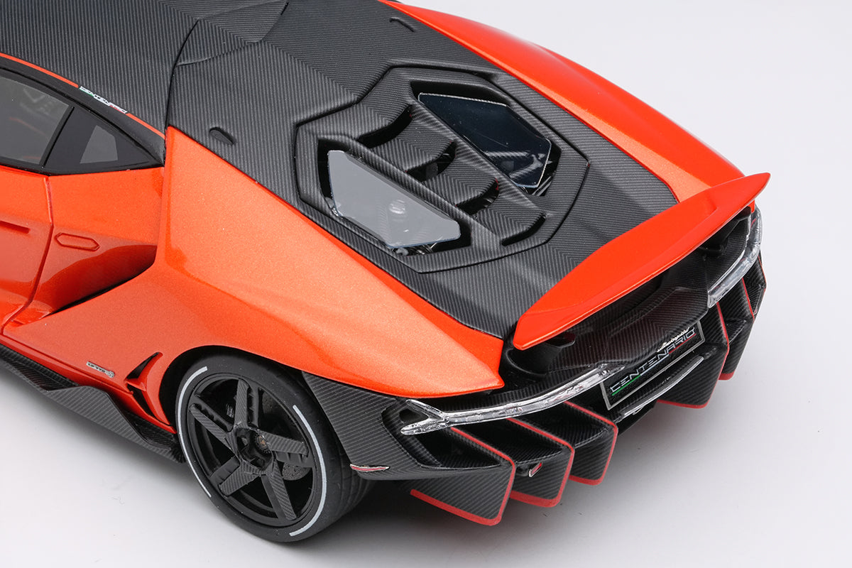 [ Back-order ] Make Up EIDOLON EM780E 1:43 Lamborghini Centenario LP770-4 2016 Rear Wing up Orange