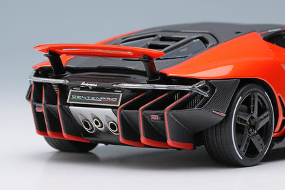 [ Back-order ] Make Up EIDOLON EM780E 1:43 Lamborghini Centenario LP770-4 2016 Rear Wing up Orange