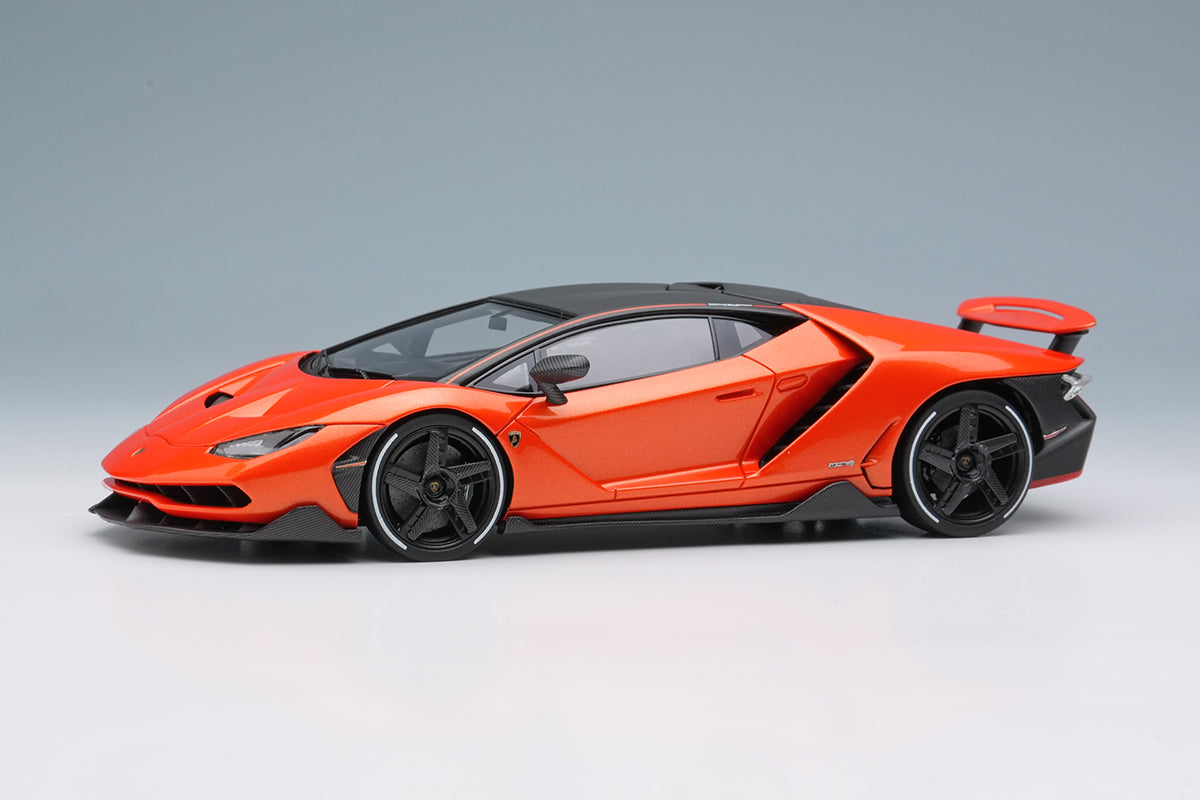 [ Back-order ] Make Up EIDOLON EM780E 1:43 Lamborghini Centenario LP770-4 2016 Rear Wing up Orange