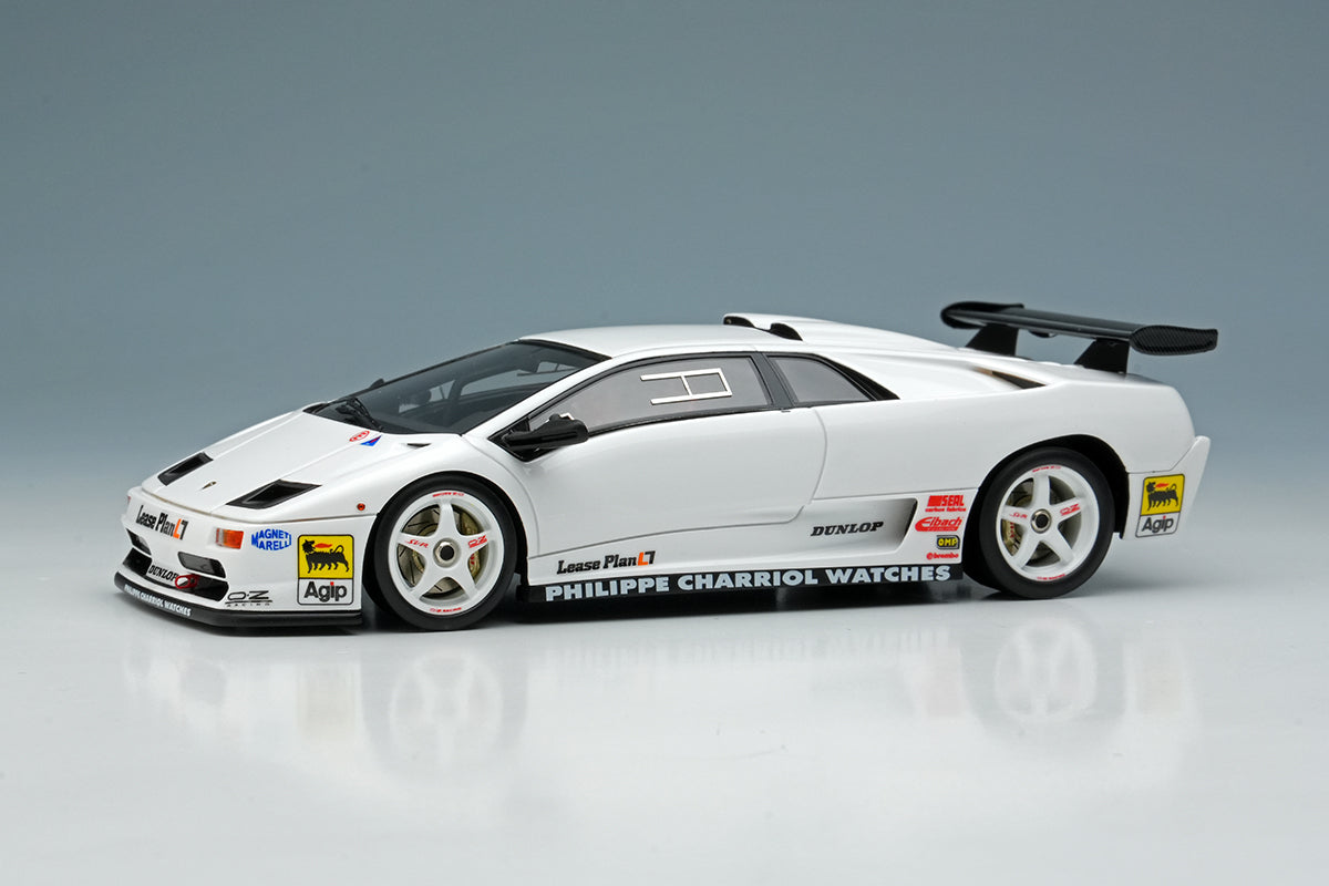 [ Back-order ] Make Up EIDOLON EM785B 1:43 Lamborghini Diablo SVR Racing 1996 White (White Wheels) model car