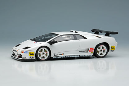 [ Back-order ] Make Up EIDOLON EM785B 1:43 Lamborghini Diablo SVR Racing 1996 White (White Wheels) model car