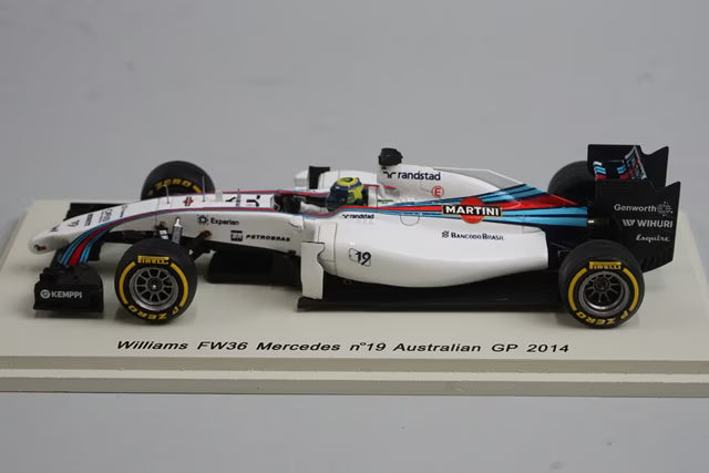 1:43 Spark S3079 Williams FW36 Mercedes Australian GP 2014 #19 F. Massa