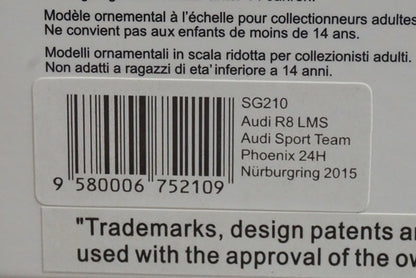 1:43 Spark SG210 Audi R8 LMS Audi Sport Team Phoenix Nrburgring 24H 2015 #4 model car