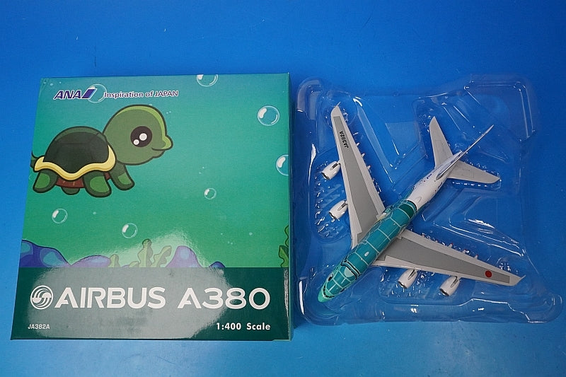 1:400 A380-800 ANA FLYING HONU Kai Green JA382A 04210 Phoenix airplane model