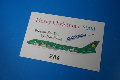 1:400 B747-400 Merry Christmas 2003 Gemini airplane model