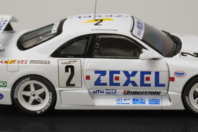 1:43 EBBRO 43978 ZEXEL Skyline R33 JGTC 1996 #2 White model car