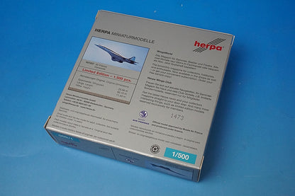 1:500 Concorde Air France F-WTSB 507257 Herpa