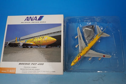1:400 B747-400 ANA Pokemon Pikachu Jumbo JA8957 NH40010 ANA airplane model