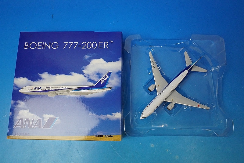 1:400 B777-200ER ANA Let's unite our hearts! Let's go 2020 JA745A 04154 Phoenix airplane model
