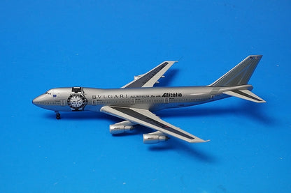 1:400 B747-200 Alitalia Bvlgari paint I-DEMS 55538 Dragon airplane model