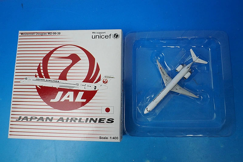 1:400 MD-90-30 JAL New Tsurumaru Paint JA8070 XX4941 JC Wings airplane model