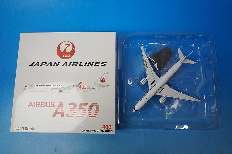 1:400 A350-900 JAL New Tsurumaru Livery First Aircraft Red A350 Logo JA01XJ AV4058 Aviation airplane model