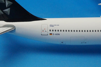 1:400 A340-300 Lufthansa Star Alliance D-AIGN EW4343001 JC Wings airplane model