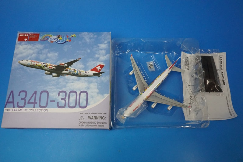 1:400 A340-300 Swiss International Airlines Flower Power HB-JMJ 56306 Dragon