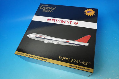 1:200 B747-400 nwa Northwest N663US G2NWA909 Gemini airplane model