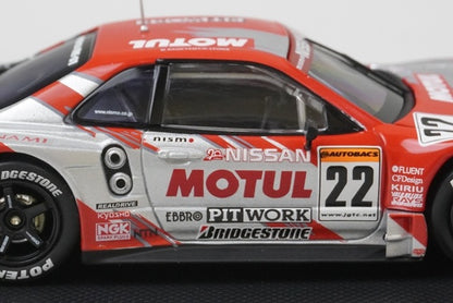1:43 EBBRO P413 MOTUL Pitwork Skyline GT-R JGTC 2003 #22 Red/Silver model car