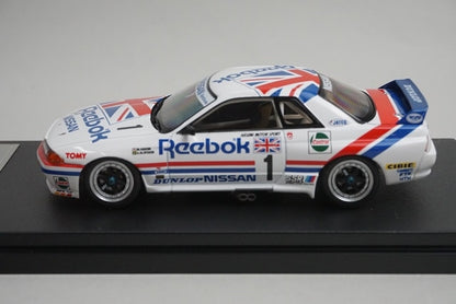 1:43 HPI 8606 Nissan Reebok Skyline GT-R JTC SUZUKA 1990 #1